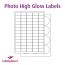Photo Gloss Labels, 65 Per Sheet, 38.1 x 21.2mm, LP65/38 GWPQ