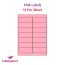 Pink Labels, 14 Per Sheet, 99.1 x 38.1mm