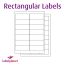 Rectangle Labels (Round Corners) For Inkjet/Laser Printers, 14 per sheet, 99.1 x 38.1mm, LP14/99