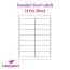Rectangle Labels (Round Corners) For Inkjet/Laser Printers, 14 per sheet, 99.1 x 38.1mm, LP14/99