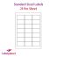 Rectangle Labels (Round Corners) For Inkjet/Laser Printers, 21 per sheet, 63.5 x 38.1mm, LP21/63