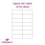 Rectangle Labels (Square Cut) For Inkjet/Laser Printers, 14 per sheet, 105 x 42.42mm, LP14/105