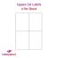 Rectangle Labels (Square Cut) For Inkjet/Laser Printers, 4 per sheet, 105 x 148.5mm, LP4/105