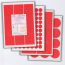 Red Labels, 21 Per Sheet, 63.5 x 38.1mm