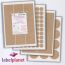 Square Kraft Labels, 15 Per Sheet, 51 x 51mm, LP15/51SQ BRK