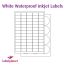 Waterproof Labels For Inkjet Printing. LP65/38 MWPP, 38.1 x 21.2mm