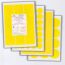 Yellow Labels, 21 Per Sheet, 63.5 x 38.1mm