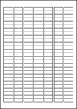 Blue Labels, 189 Per Sheet, 25.4 x 10mm