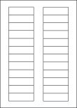 Cream Labels, 24 Per Sheet, 72 x 21.15mm