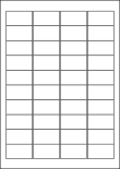 Cream Labels, 40 Per Sheet, 45.7 x 25.4mm