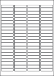 Cream Labels, 84 Per Sheet, 46 x 11.1mm