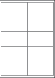 Freezer Labels, 10 Per Sheet, 99.1 x 57mm, LP10/99 DF