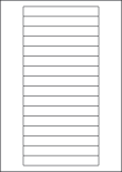 Freezer Labels, 16 Per Sheet, 145 x 17mm, LP16/145 DF