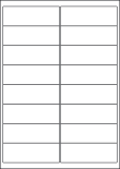 Freezer Labels, 16 Per Sheet, 99.1 x 33.9mm, LP16/99 DF