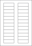 Freezer Labels, 24 Per Sheet, 72 x 21.15mm, LP24/72 DF