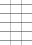 Freezer Labels, 30 Per Sheet, 70 x 29.7mm, LP30/70 DF