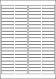 Gloss Waterproof Labels, 84 Per Sheet, 46 x 11.1mm, LP84/46 GWP