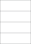 Green Labels, 4 Per Sheet, 210 x 74.25mm