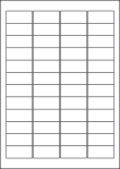 Green Labels, 48 Per Sheet, 45.7 x 21.2mm