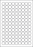 Paper Labels, 117 Round Labels Per Sheet, 19mm Diameter, LP117/19R