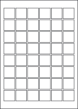 Paper Labels, 48 Square Labels Per Sheet, 30 x 30mm, LP48/30SQ