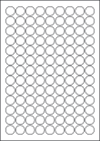 Removable Labels, 117 Round Labels 19mm Diameter, LP117/19R REM