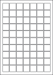 Square Cream Labels, 70 Per Sheet, 25 x 25mm