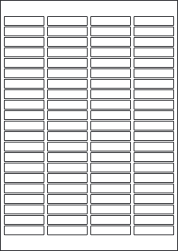 Cream Labels, 84 Per Sheet, 46 x 11.1mm