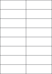 Freezer Labels, 16 Per Sheet, 105 x 37.12mm, LP16/105 DF