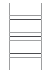 Freezer Labels, 16 Per Sheet, 145 x 17mm, LP16/145 DF