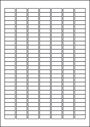 Gloss Waterproof Labels, 189 Per Sheet, 25.4 x 10mm, LP189/25 GWP