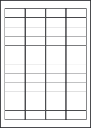 Green Labels, 48 Per Sheet, 45.7 x 21.2mm