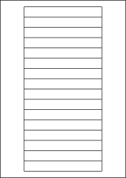 Paper Labels, 16 White Labels Per Sheet, 145 x 17mm, LP16/145