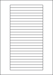 Paper Labels, 24 White Labels Per Sheet, 134 x 11mm, LP24/134