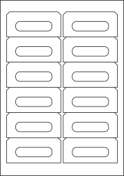 Paper Labels; Audio Cassette, 12 Per Sheet, 89 x 42mm, LP12/89