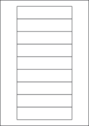 Rectangle Labels (Round Corners) For Inkjet/Laser Printers, 9 per sheet, 133 x 29.6mm, LP9/133