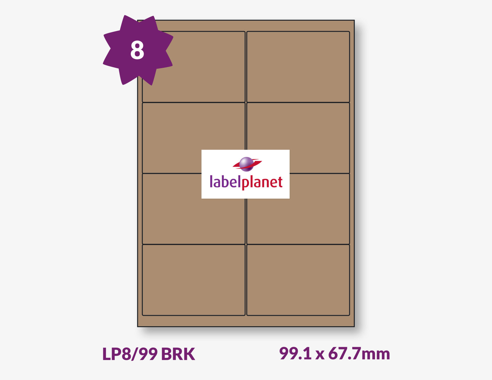 Buy Product Code LP8/99 BRK from Labelplanet