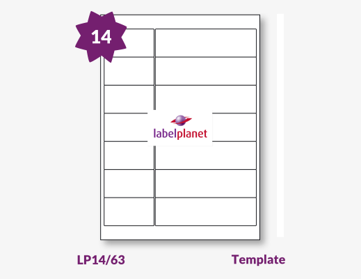Label Templates For LP14/63