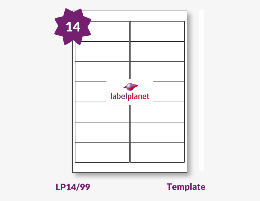 Label Templates For LP14/99