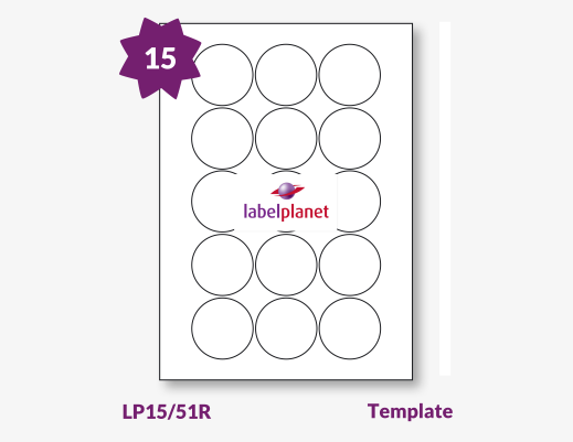 Label Templates For LP15/51R