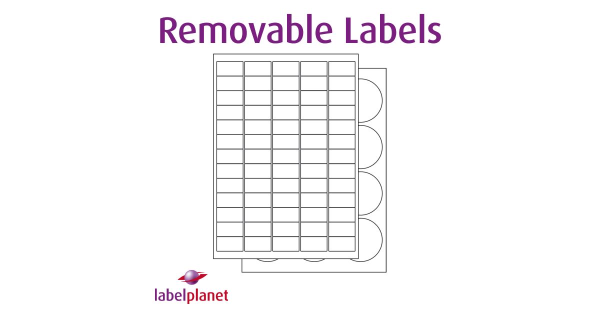Removable Labels On A4 Sheets Removable Stickers