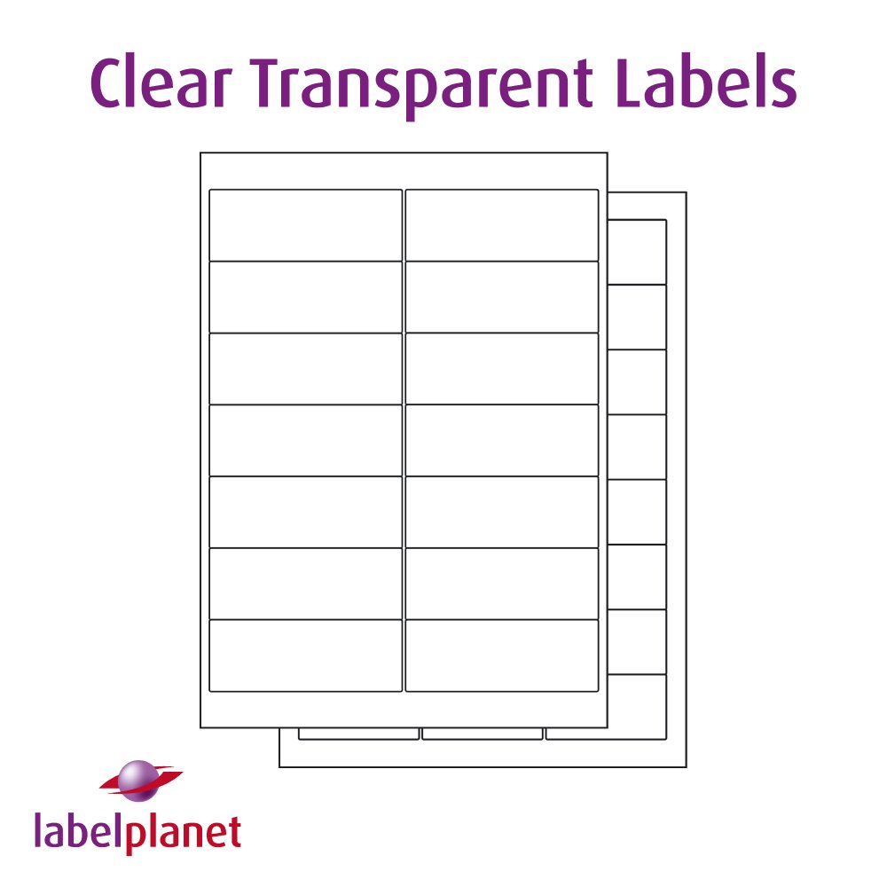 Clear transparent labels