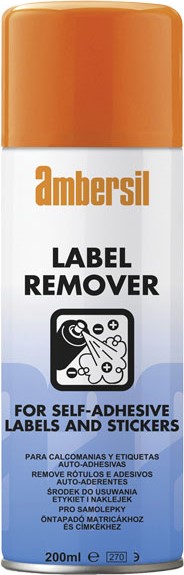 Use Ambersil Label Remover to remove labels and sticker residue