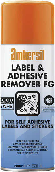 Use Ambersil Label and Adhesive Remover to remove labels and sticker residue