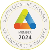 Label Planet's Membership Badge from the South Cheshire Chamber of Commerce & Industry