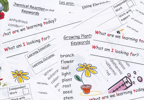 School Labels For Lesson Planning