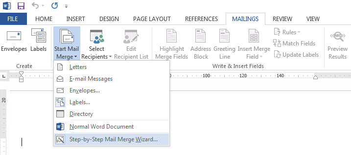 how to do a mail merge in word for labels