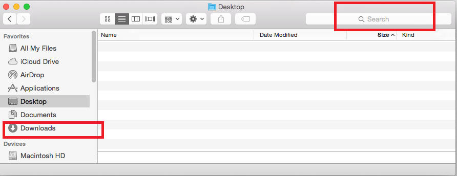 Downloads Folder in Apple's Finder