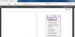 Downloading PDF templates in Firefox