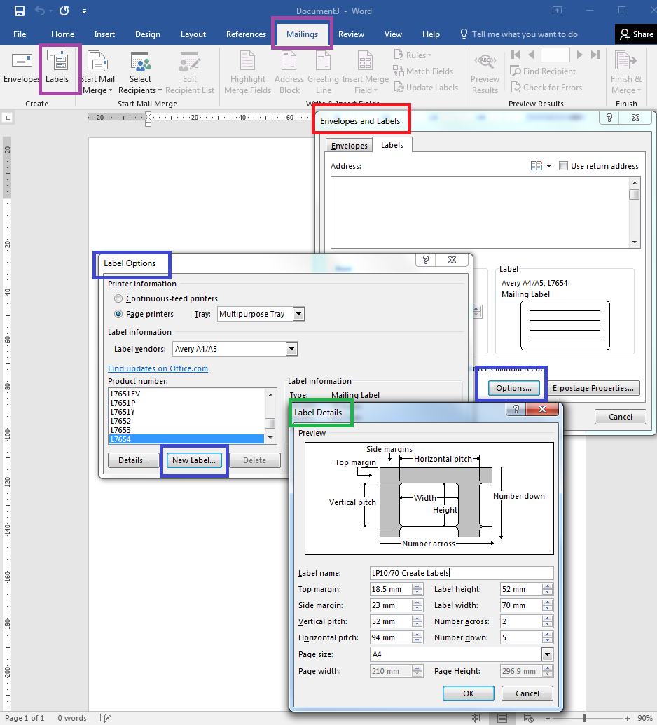 How To Make Label Templates Using Word S Create Labels Tool